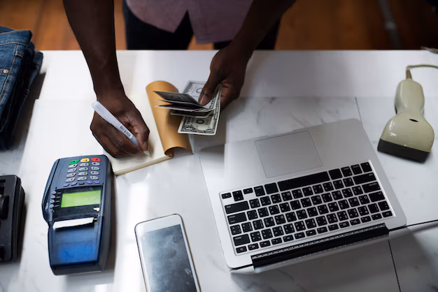 Image of a digital dashboard managing transactions
